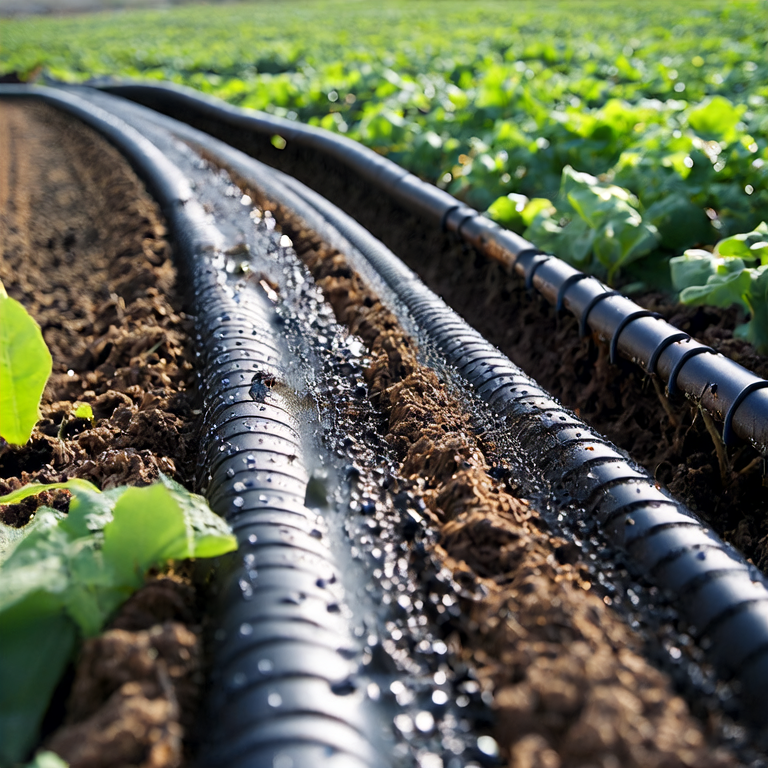 Drip Irrigation Tape in Action