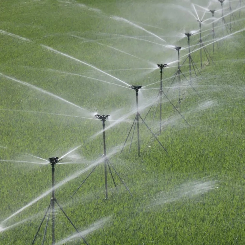 What are the advantages of a rain gun?