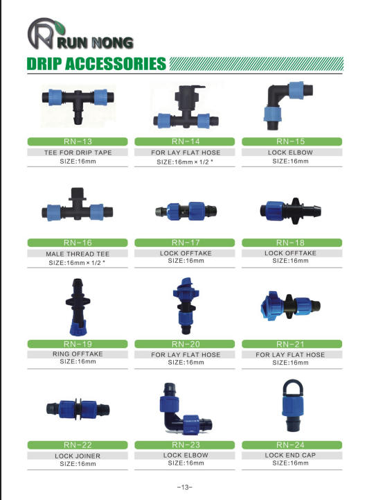 Drip Irrigation System Accessories Manufacturer